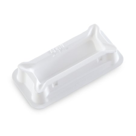 Heathrow Scientific LLC Reagent Reservoir Sterile 5 mL V Shaped Well Polystyrene White - Pack of 50 - 120637-PK