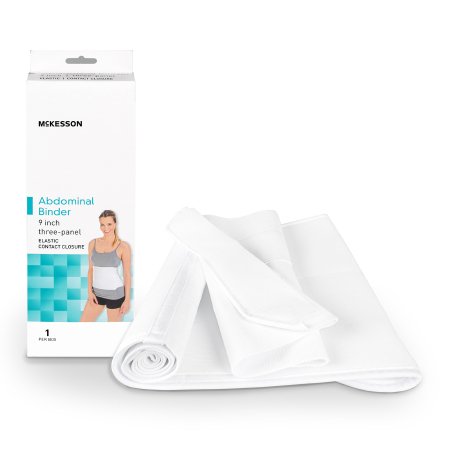 McKesson Abdominal Binder McKesson Small / Medium Hook and Loop Closure 30 to 45 Inch Waist Circumference 9 Inch Height Adult - Each - 155-79-89070-EA