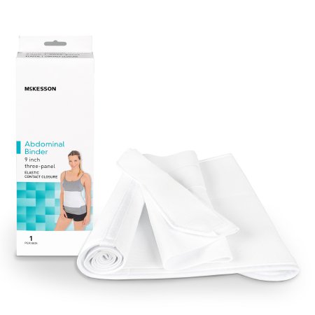 McKesson Abdominal Binder McKesson Medium / Large Hook and Loop Closure 45 to 62 Inch Waist Circumference 9 Inch Height Adult - Each - 155-79-89071-EA