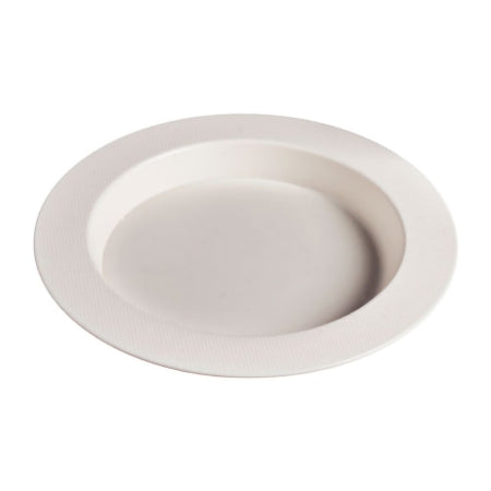 Maddak Plate Ergo White Single Use Polycarbonate 9-3/4 Inch Diameter - Each - 745330001-EA