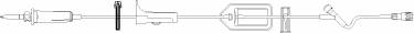 B. Braun Primary IV Administration Set FilterFlow® Gravity 1 Port 15 Drops / mL Drip Rate With Filter 106 Inch Tubing - Case of 50 - 352401-CS