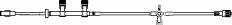 B. Braun IV Extension Set Safsite® Needle-Free Port Standard Bore 42 Inch Tubing Without Filter - Case of 50 - 472038-CS