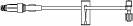 B. Braun IV Extension Set Needle-Free Port Standard Bore 7-1/2 Inch Tubing Without Filter - Case of 100 - 473443-CS