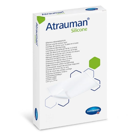 Hartmann Wound Contact Layer Dressing Atrauman® Silicone Rectangle Sterile - Box of 10 - 499568-BX