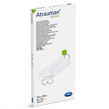 Hartmann Wound Contact Layer Dressing Atrauman® Silicone Rectangle Sterile - Box of 10 - 499564-BX