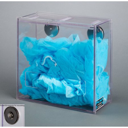Poltex Inc PPE Dispenser Magnetic Mount Clear 4 X 10 X 10 Inch PETG Plastic - Each - BULKPPE10-M-EA