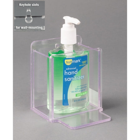 Poltex Inc Hand Hygiene Holder Poltex® Clear PETG Manual 8 oz. bottle Wall Mount - Each - HANDSANSFIX-W-EA