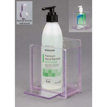 Poltex Inc Hand Hygiene Holder Poltex® Clear PETG 8 oz. bottle Wall Mount - Each - HANDSANS-W-EA
