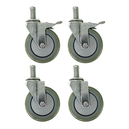 R & B Wire Products Replacement Locking Caster Set 2 Locking, 2 Non-Locking - Pack of 4 - LC/CSTRS-PK