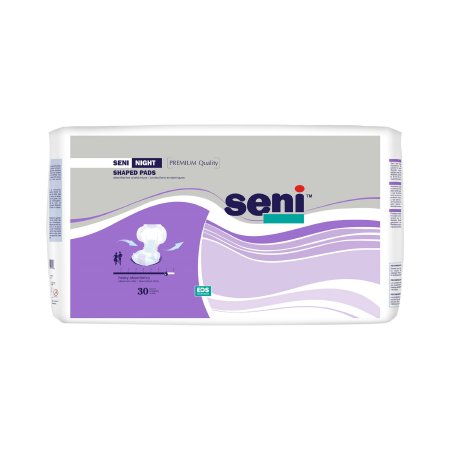 TZMO USA Inc Incontinence Liner Seni® Shaped Night Pads 27 Inch Length Heavy Absorbency Superabsorbant Core One Size Fits Most - Pack of 30 - S-PL30-PS1-PK