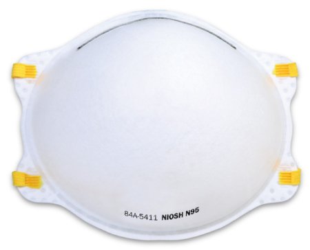 Cypress Particulate Respirator / Surgical Mask Medical N95 Cone Elastic Strap Medium / Large White NonSterile ASTM Level 2 Adult - Case of 240 - MM CS015-20-CS