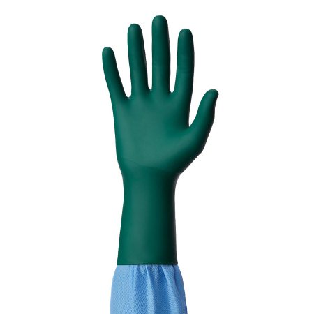 Medline Surgical Glove DermAssure™ Green Size 7 Sterile Polychloroprene Standard Cuff Length Smooth Dark Green Chemo Tested - Case of 200 - MSG6570-CS