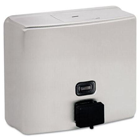 Bobrick ConturaSeries Surface-Mounted Liquid Soap Dispenser, 40 oz, 7 x 3.31 x 6.13, Stainless Steel Satin - Each - BOB-4112-EA