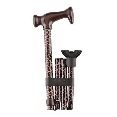 Nova Ortho-Med Folding Cane Nova Aluminum 29 to 33 Inch Height Leopard Print - Case of 48 - 3015-CS