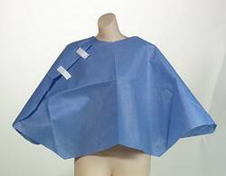 Tidi Products Exam Cape Tidi® White One Size Fits Most Front / Back Opening Without Closure Unisex - CT/100 - 910315-CT