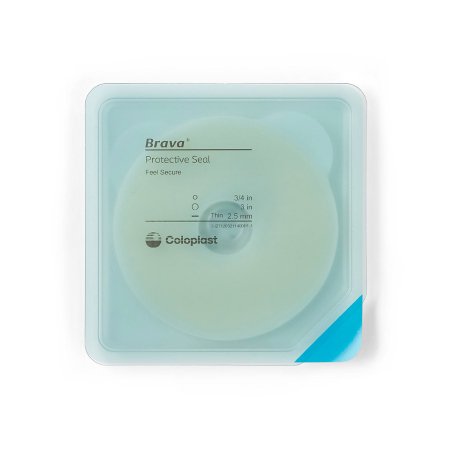 Coloplast Ostomy Seal Brava® Thin 3/4 Inch (18mm) Stoma 3 Inch (76 mm) - Box of 10 - 12032-BX