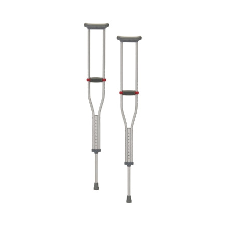 Nova Ortho-Med Underarm Crutches Quick Adjust Aluminum Frame Youth 300 lbs. Weight Capacity - Case of 8 - 7302-CS
