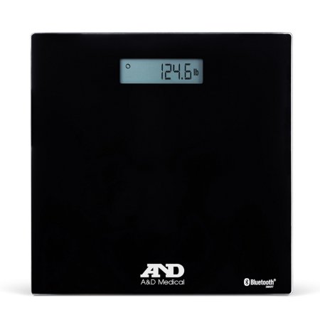 A&D Engineering Floor Scale A&D Medical Digital Display 200 kg Capacity Chrome Battery Operated - Each - UC-352BLE-EA