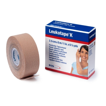 BSN Medical Orthopedic Corrective Tape Leukotape® K Beige 1 Inch X 5-1/2 Yard Cotton / Polyacrylate NonSterile - Box of 5 - 7297810-BX