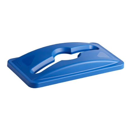 RJ Schinner Co Trash Can Lid Rubbermaid® Slim Jim® Dome Lid, Blue, 2-3/4 X 11-1/2 X 20-1/2 Inch - Each - 1788372-EA-EA