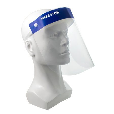McKesson Face Shield McKesson One Size Fits Most Full Length Anti-fog Disposable NonSterile - Case of 200 - 16-GDF-01-CS