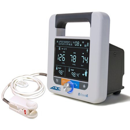 American Diagnostic Corp Vital Sign Monitor ADView2 Spot NIBP, SpO2 Battery Operated - Each - 9005BPSM-EA