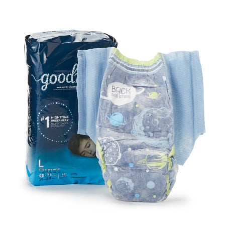 Kimberly Clark Male Youth Absorbent Underwear GoodNites® Pull On with Tear Away Seams Size 5 / Large Disposable Heavy Absorbency - Pack of 11 - 53362-PK