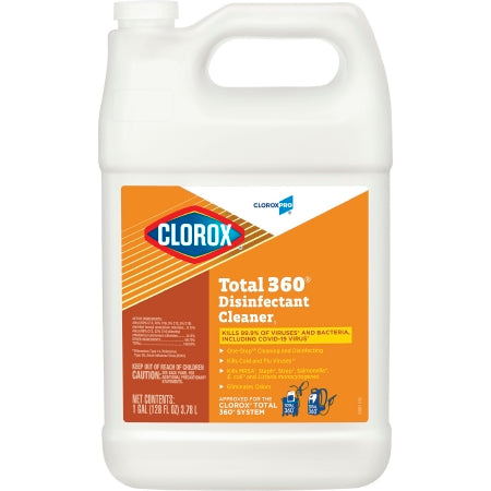 Lagasse CloroxPro™ Total 360® Surface Disinfectant Cleaner Manual Pour Liquid 1 gal. Jug Unscented NonSterile - CT/4 - CLO31650-CT