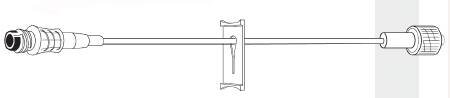 Baxter IV Extension Set Needle-Free Port Micro Bore 8 Inch Tubing Without Filter - Case of 200 - 2N3374-CS