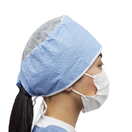 McKesson Surgeon Cap McKesson One Size Fits Most Blue Tie Closure - Case of 600 - 16-SC2-CS