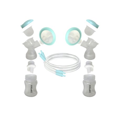 Zev Supplies Corp Double Breast Shield Kit Zomee Z2 28 mm Plastic Reusable - Each - Z2FS28MM SET-EA