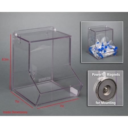 Poltex Inc Bulk Bin with Lid Poltex® Clear PETG 7 X 7 X 8-1/2 Inch - Each - BLKBNLIDS-M-EA