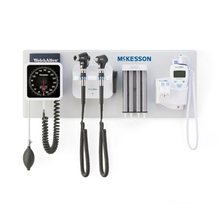 McKesson Integrated Wall System McKesson Ophthalmoscope / Otoscope / BP Aneroid / Specula Dispenser / Thermometer / Transformer / iEXAMINER™ Smart Bracket - Each - 156-4PM3-EA