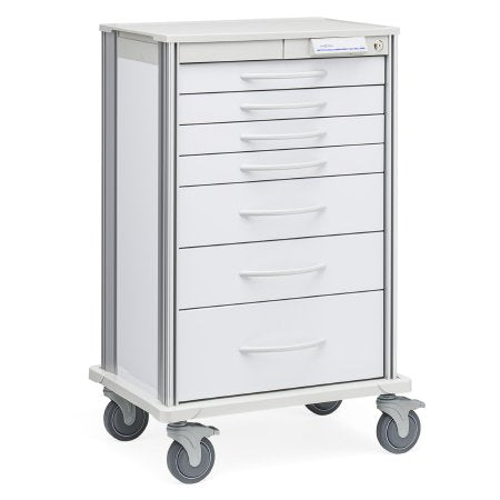 Solaire Medical Multifunctional Supply Cart Pace Series Aluminum Case - Each - SP33W7-EA