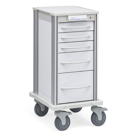 Solaire Medical Multifunctional Supply Cart Pace Series Aluminum Case - Each - SPN24W5-EA