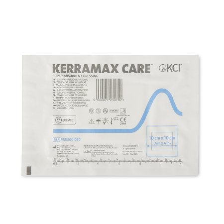 3M Systagenix/KCI Super Absorbent Dressing KerraMax Care® 4 X 4 Inch Square - CT/10 - PRD500-050-CT