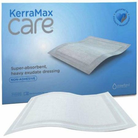 3M Systagenix/KCI Super Absorbent Dressing KerraMax Care® Gentle Border 4 X 4 Inch Square - Each - PRD500-1174-EA