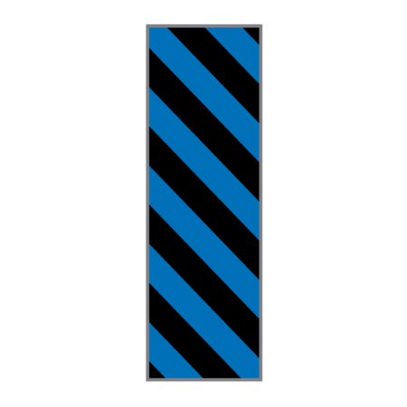 Steris Blank Instrument Tape Key Surgical® Colored Identification Tape Black / Blue Vinyl 1/4 Inch - Each - T3200902-EA