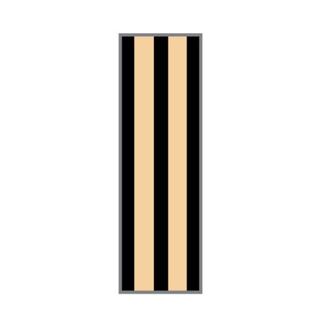 Steris Blank Label Tape Key Surgical® Instructional Label Black / Tan Vinyl 1/4 Inch - Each - T3100916-EA
