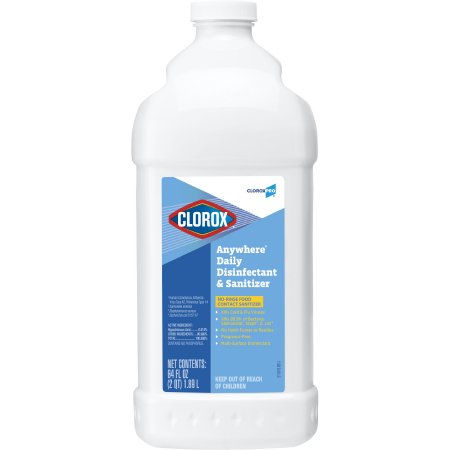 The Clorox Company Clorox® Anywhere® Surface Disinfectant / Sanitizer Acid Based Manual Pour Liquid 64 oz. Bottle Scented NonSterile - Case of 6 - 60112-CS