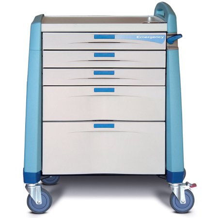 Capsa Solutions Procedure Cart Avalo Series Steel Frame - Each - AM-EM-CMP-BLUE-EA
