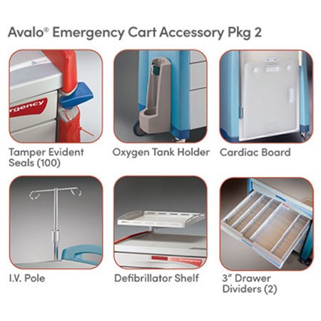 Capsa Solutions Emergency Cart Accessory Package Avalo® Avalo® Carts - Each - AM-EM-ACCPK2-EA