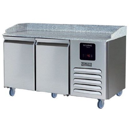 U-Line Pizza Prep Table Refrigerator U-Line® Commercial Use 14 cu.ft. Automatic Defrost - Each - UCPP466-SS61A-EA