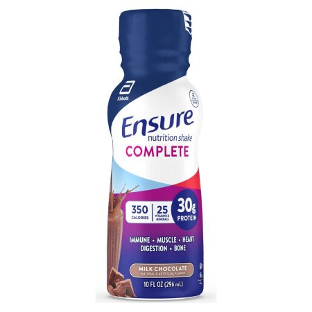 Abbott Nutrition Oral Supplement Ensure® Complete Milk Chocolate Flavor Liquid 10 oz. Bottle - BT/1 - 68056-BT