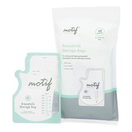 Motif Medical Breast Milk Storage Bag Motif Medical® 8 oz. Plastic - Pack of 40 - AAC0008-01-PK
