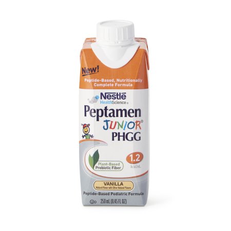 Nestle Healthcare Nutrition Pediatric Oral Supplement Peptamen Junior® PHGG 8.45 oz. Carton Liquid PHGG Fiber Impaired GI Function - Case of 24 - 00043900904849-CS