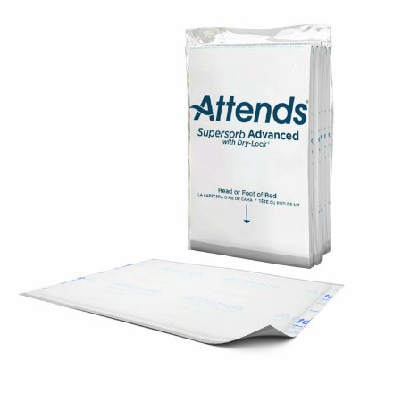 Attends Healthcare Products Disposable Underpad Attends® Supersorb Advanced 30 X 36 Inch Dry-Lock® Core Heavy Absorbency - Case of 60 - ASB-300-CS