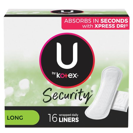 Kimberly Clark Feminine Pad U by Kotex® Security® Lightdays® Long Light Absorbency - Case of 192 - 01247-CS