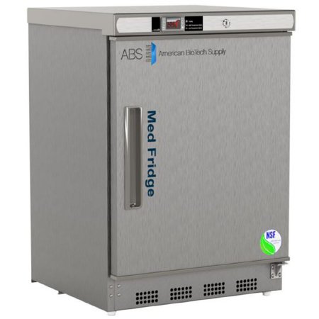 Horizon Scientific Inc Undercounter Refrigerator ABS® Pharmaceutical 4.6 cu.ft. 1 Swing Solid Door Cycle Defrost - Each - PH-ABT-NSF-UCBI-0404SS-EA