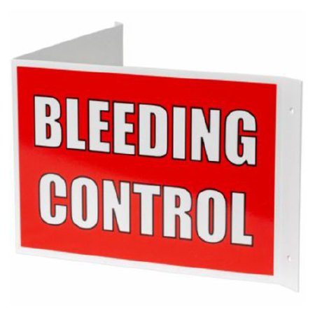 North American Rescue Wall Sign First Aid Bleeding Contrl - Each - ZZ-1117-EA